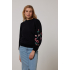 Tramontana Sweater Flower Black